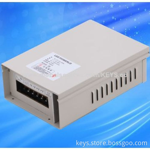 12V Power Supply, Iron Box Rain-proof Series, 60W to 400W for LED Strip IP53